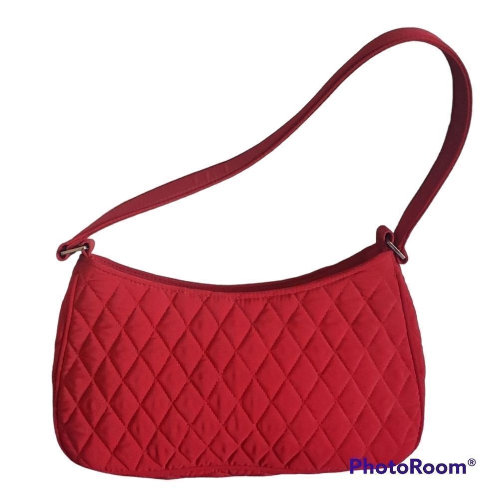 Vera Bradley Red Quilted Satchel Handbag